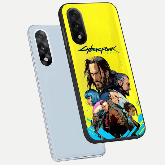Neon Rebel Genesis phone case For Oneplus Nord 5 showing premium glass back cover with detailed artwork
