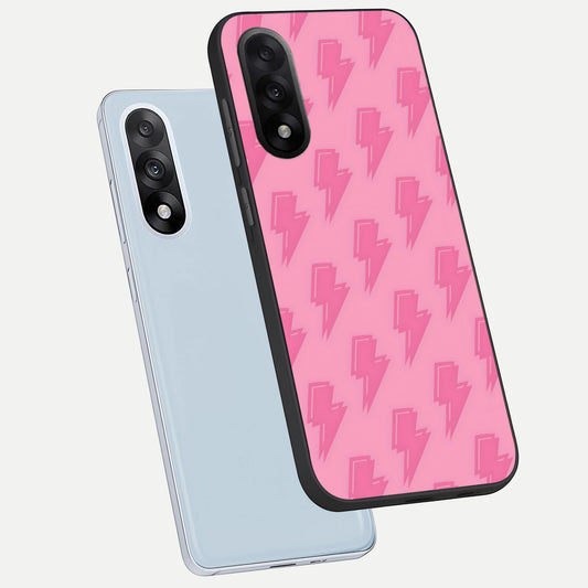 Pink Moo Magic phone case For Oneplus Nord 5 showing premium glass back cover with detailed artwork