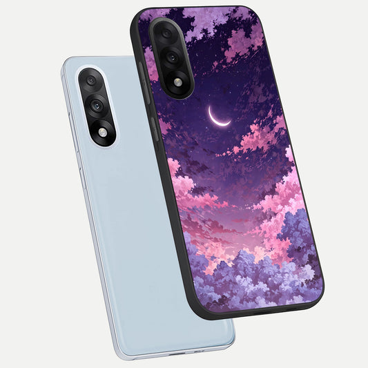 Sky Drift Clouds phone case For Oneplus Nord 5 showing premium glass back cover with detailed artwork