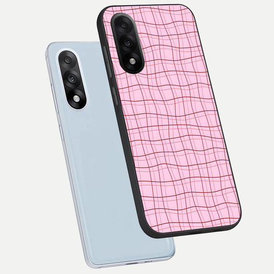 Soft Grid Bliss phone case For Oneplus Nord 5 showing premium glass back cover with detailed artwork