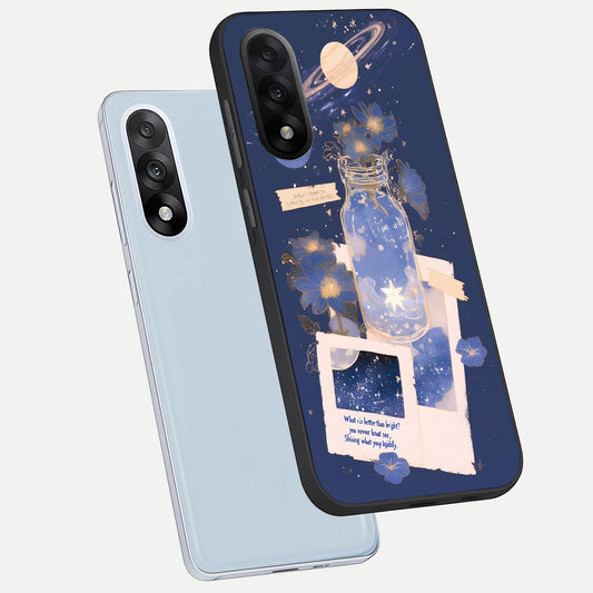 Starlit Cosmic Jar phone case For Oneplus Nord 5 showing premium glass back cover with detailed artwork