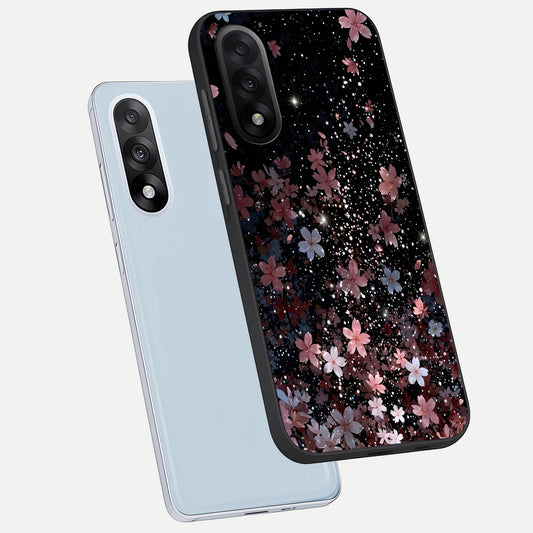 Starlit Flower Dreams phone case For Oneplus Nord 5 showing premium glass back cover with detailed artwork
