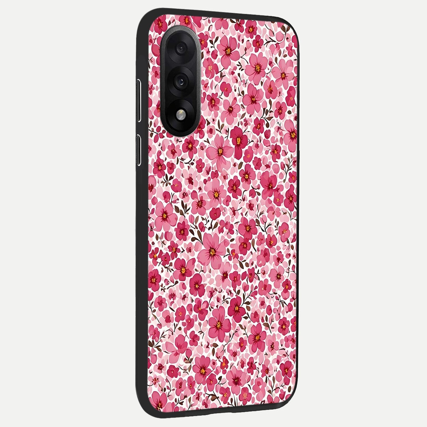 Cherry Blossom Charm back cover For Oneplus Nord 5 slim fit glass case with vibrant aesthetic design