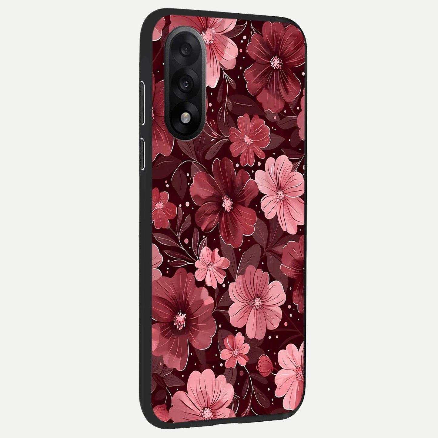 Flower Blush Bloom back cover For Oneplus Nord 5 slim fit glass case with vibrant aesthetic design