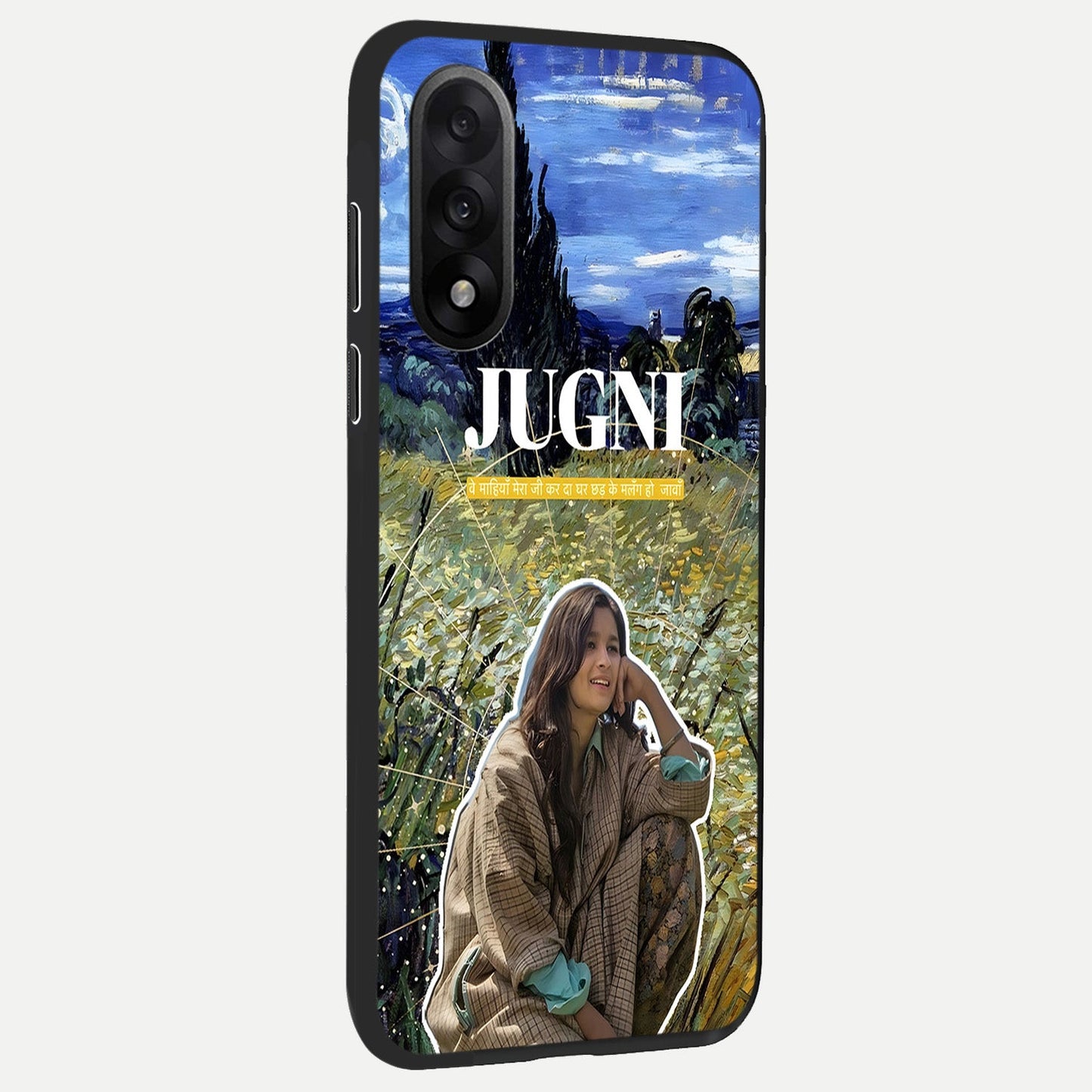 Jugni Soul Vibes back cover For Oneplus Nord 5 slim fit glass case with vibrant aesthetic design