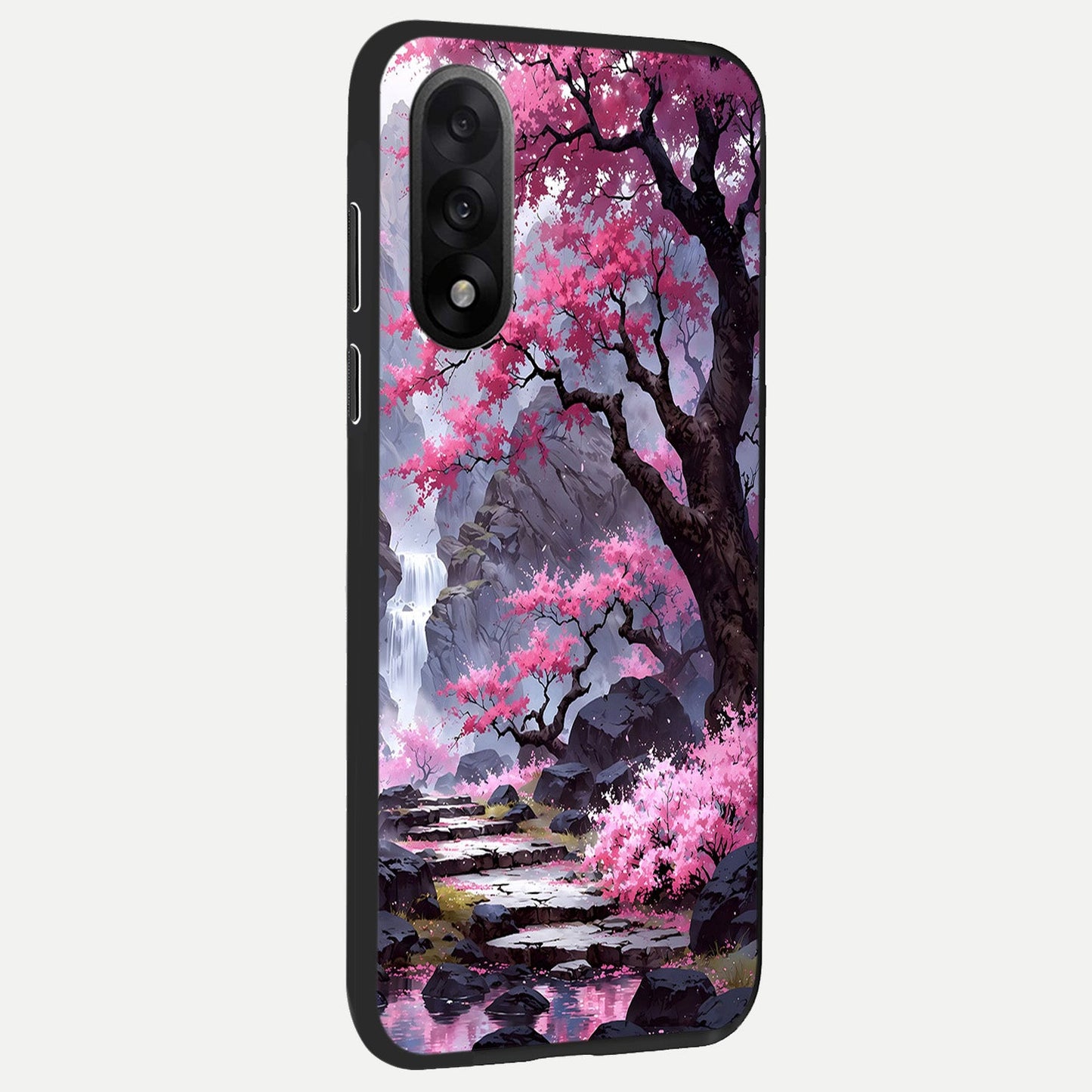 Pink Sunflower Glow back cover For Oneplus Nord 5 slim fit glass case with vibrant aesthetic design