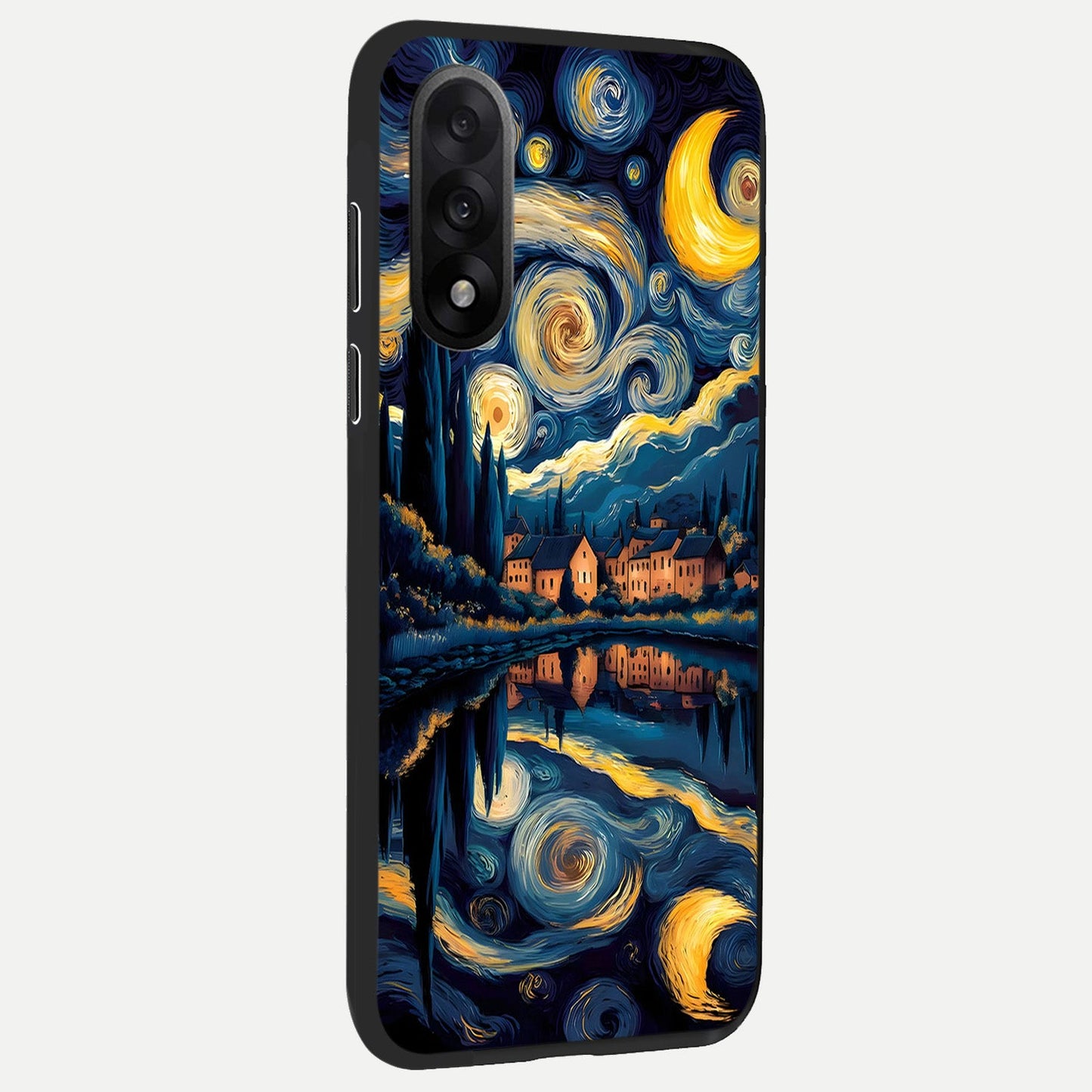 Starry Sky Serenity back cover For Oneplus Nord 5 slim fit glass case with vibrant aesthetic design