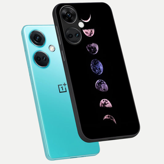 Crimson All Planets phone case For Oneplus Nord CE3 showing premium glass back cover with detailed artwork