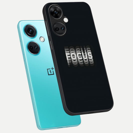 Mono Focus Vision phone case For Oneplus Nord CE3 showing premium glass back cover with detailed artwork
