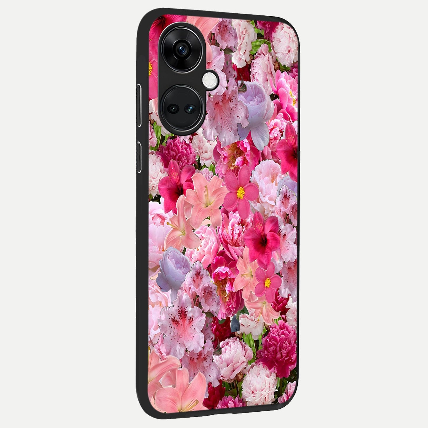 Bloom Crush Fantasy back cover For Oneplus Nord CE3 slim fit glass case with vibrant aesthetic design