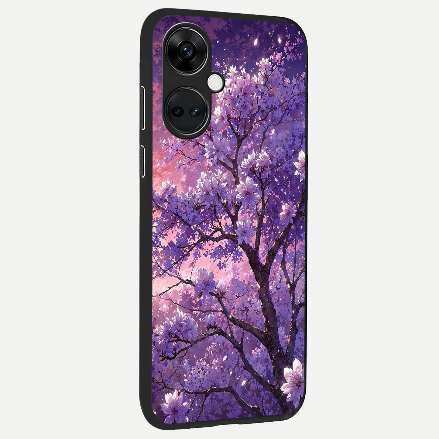 Blossom Tree back cover For Oneplus Nord CE3 slim fit glass case with vibrant aesthetic design