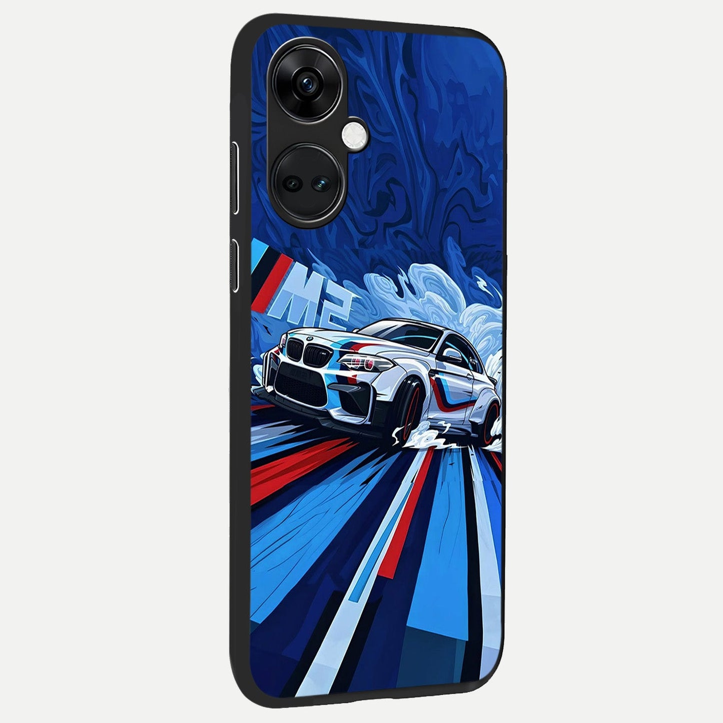 Drift Power Rush back cover For Oneplus Nord CE3 slim fit glass case with vibrant aesthetic design