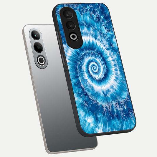 Blue Galaxy Wave phone case For Oneplus Nord CE4 showing premium glass back cover with detailed artwork