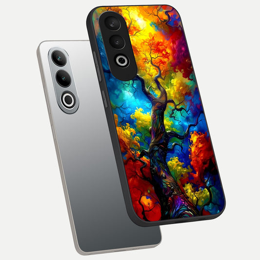Colorful Soda Bottles phone case For Oneplus Nord CE4 showing premium glass back cover with detailed artwork