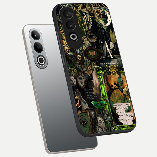 Mystic Woods Secret phone case For Oneplus Nord CE4 showing premium glass back cover with detailed artwork