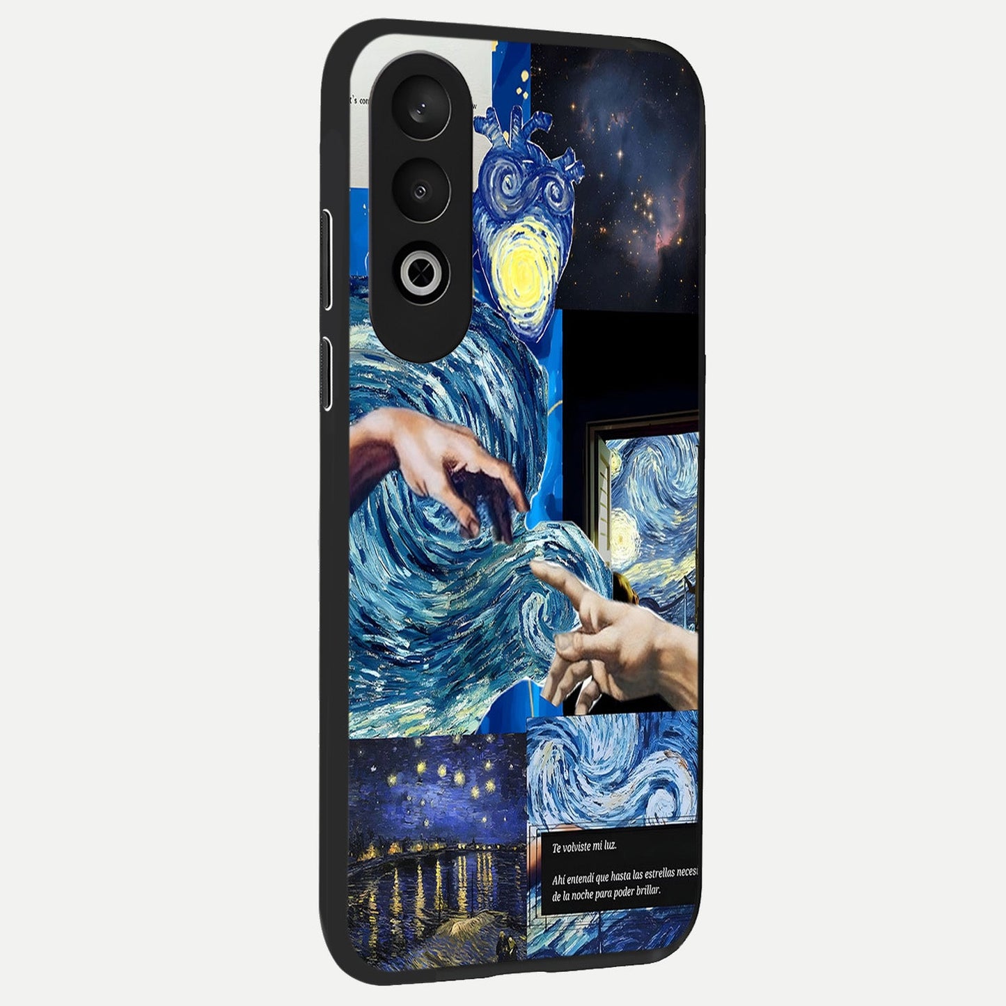 Aesthetic Vando Hands back cover For Oneplus Nord CE4 slim fit glass case with vibrant aesthetic design