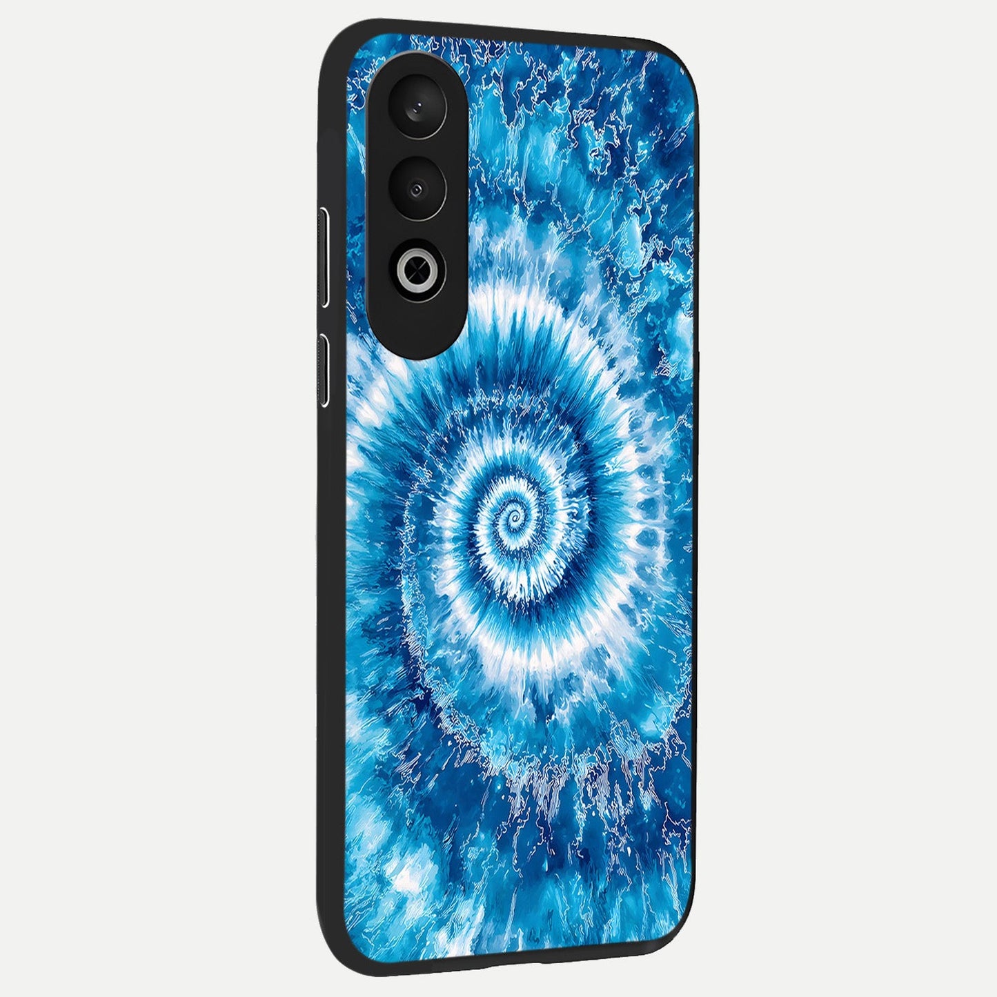 Blue Galaxy Wave back cover For Oneplus Nord CE4 slim fit glass case with vibrant aesthetic design