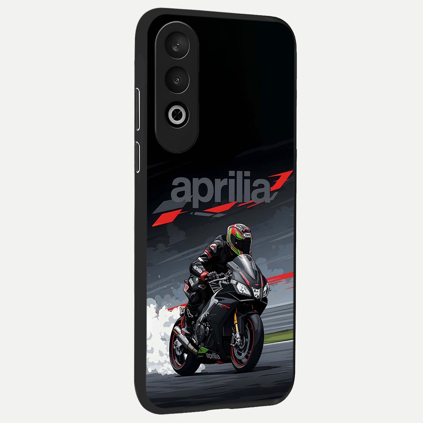 Dark Aprilla back cover For Oneplus Nord CE4 slim fit glass case with vibrant aesthetic design