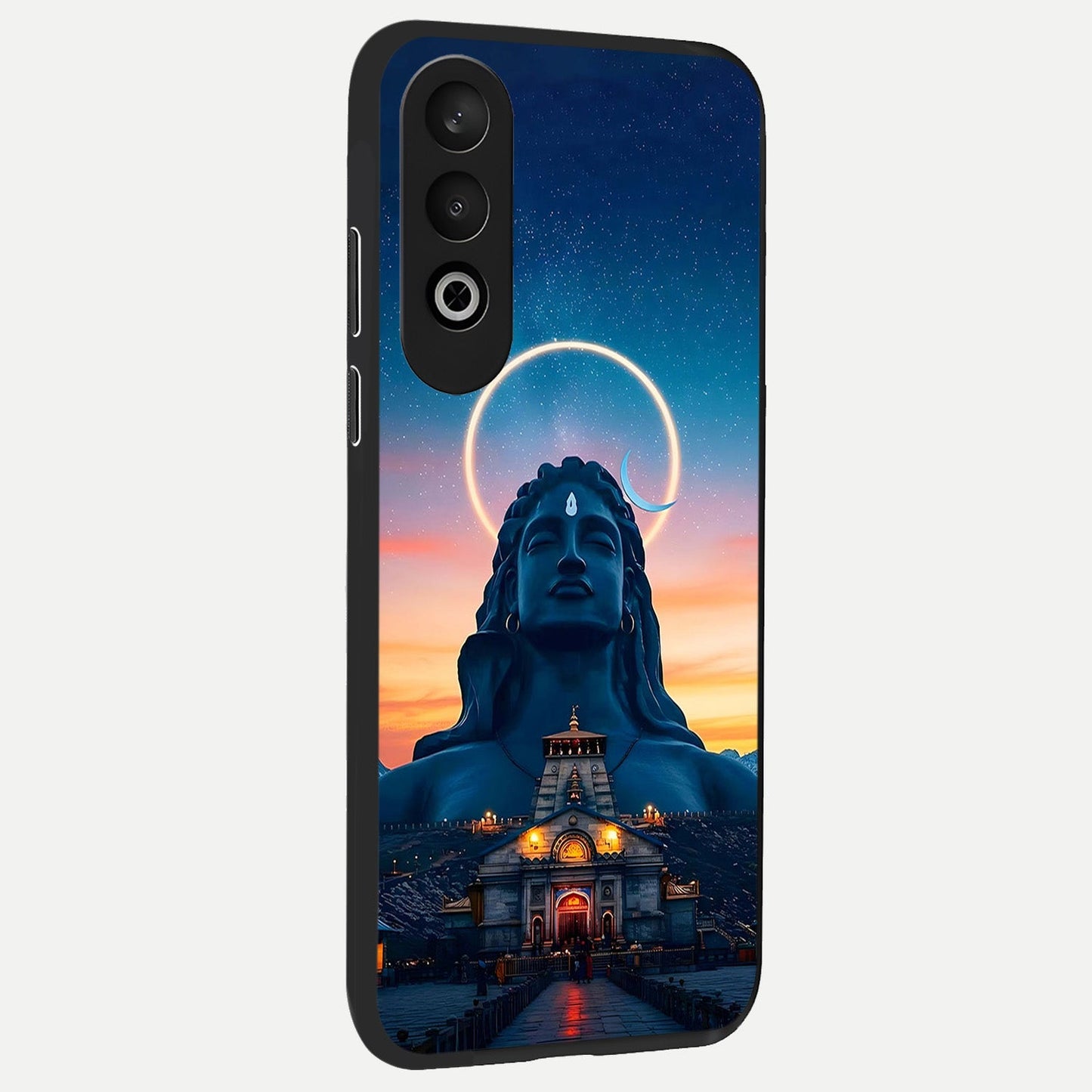 Eternal Shiva Aura back cover For Oneplus Nord CE4 slim fit glass case with vibrant aesthetic design