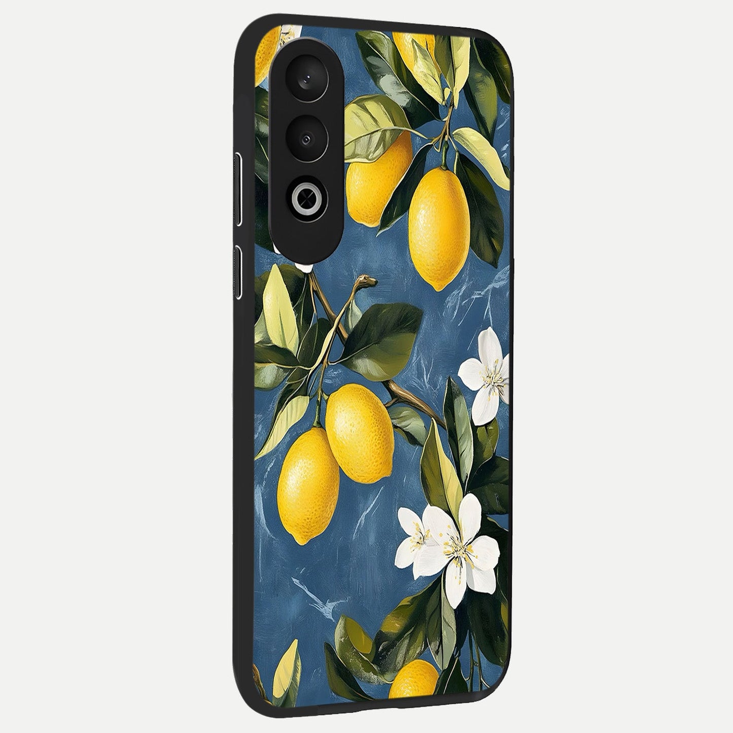 Lemon Dream Garden back cover For Oneplus Nord CE4 slim fit glass case with vibrant aesthetic design