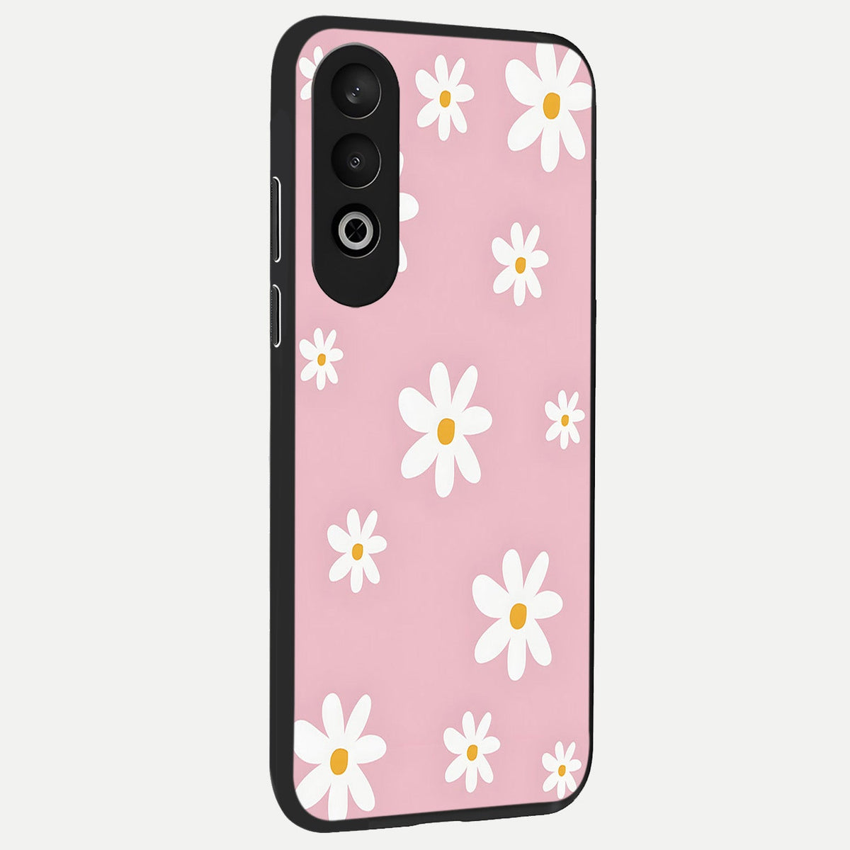 Soft Daisy Bliss back cover For Oneplus Nord CE4 slim fit glass case with vibrant aesthetic design