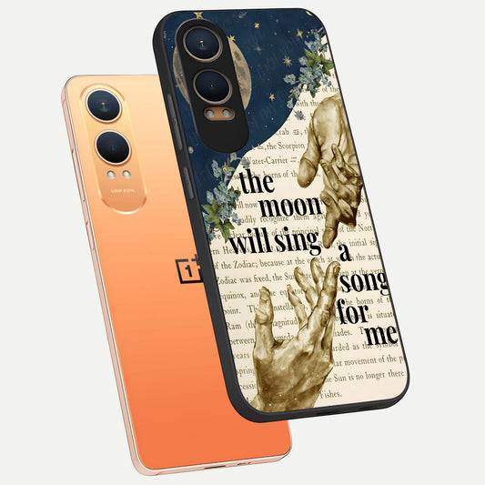 Aesthetic Divine phone case For Oneplus Nord CE4 Lite showing premium glass back cover with detailed artwork