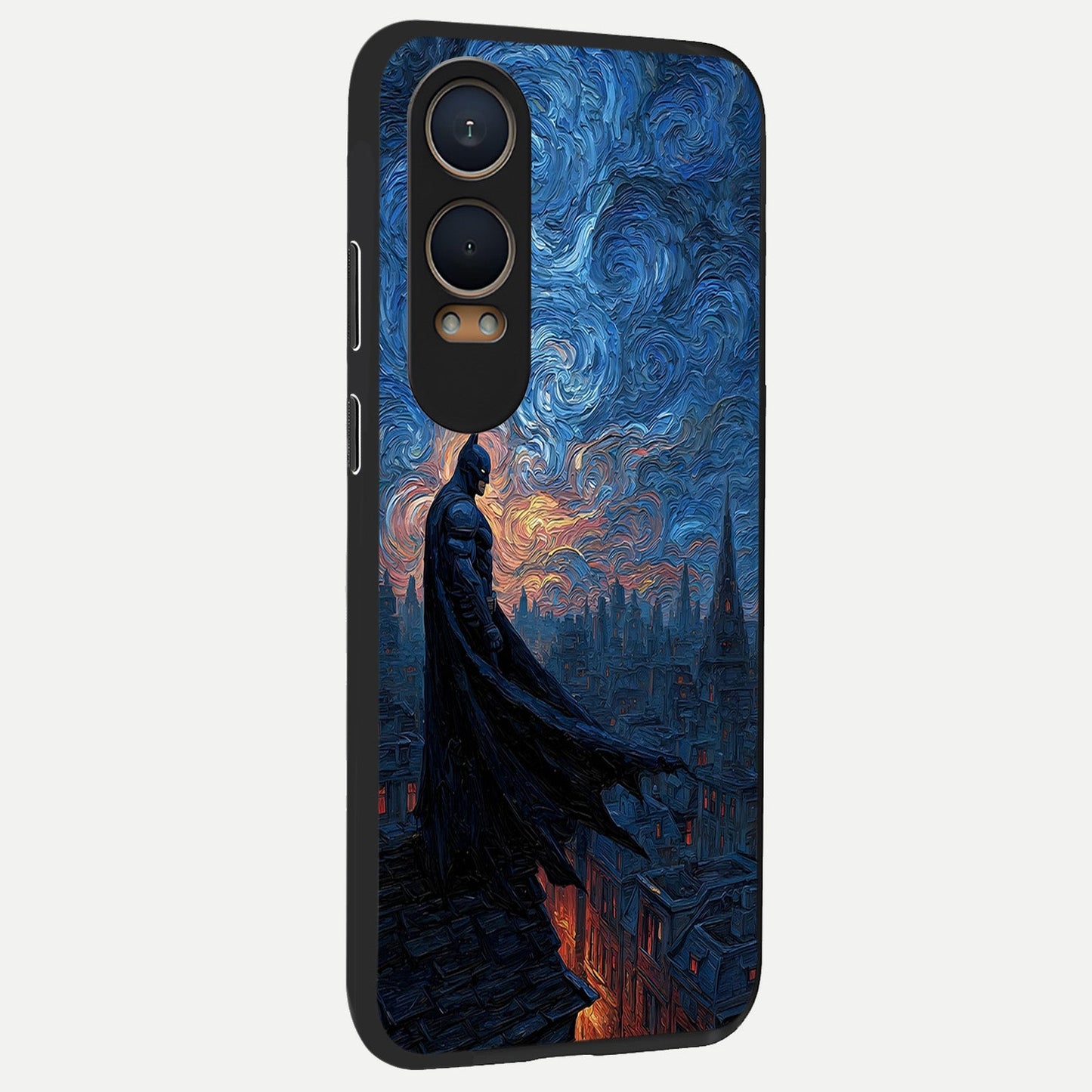 Dark Knight Dusk back cover For Oneplus Nord CE4 Lite slim fit glass case with vibrant aesthetic design