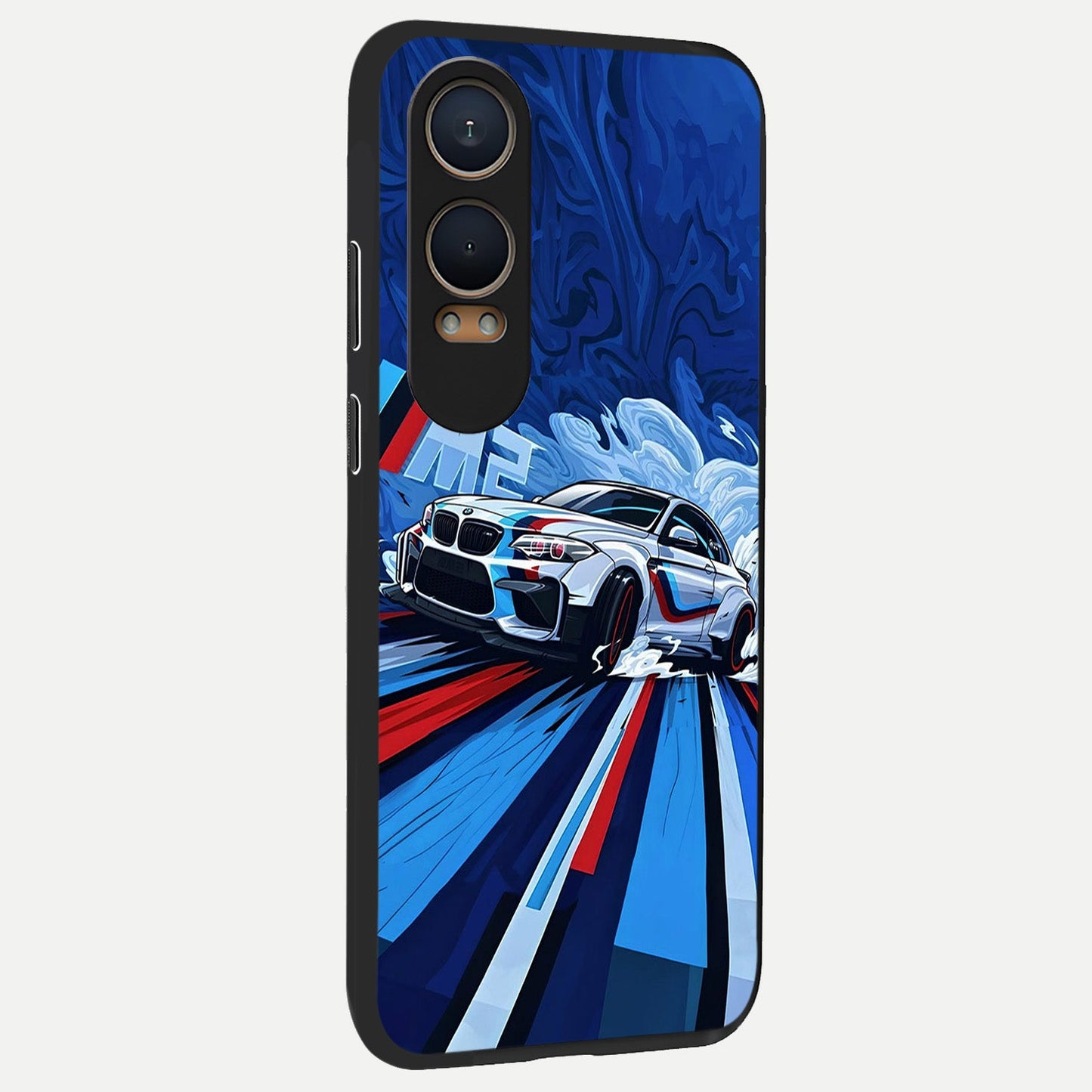 Drift Power Rush back cover For Oneplus Nord CE4 Lite slim fit glass case with vibrant aesthetic design