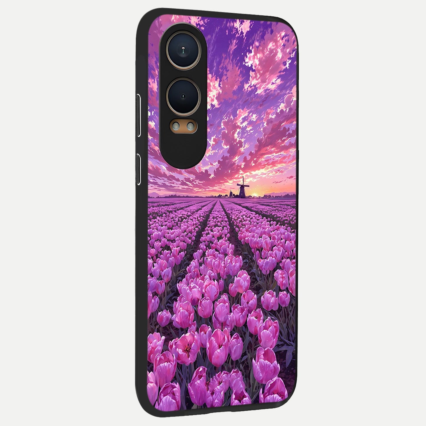 Lavender Dream Skies back cover For Oneplus Nord CE4 Lite slim fit glass case with vibrant aesthetic design