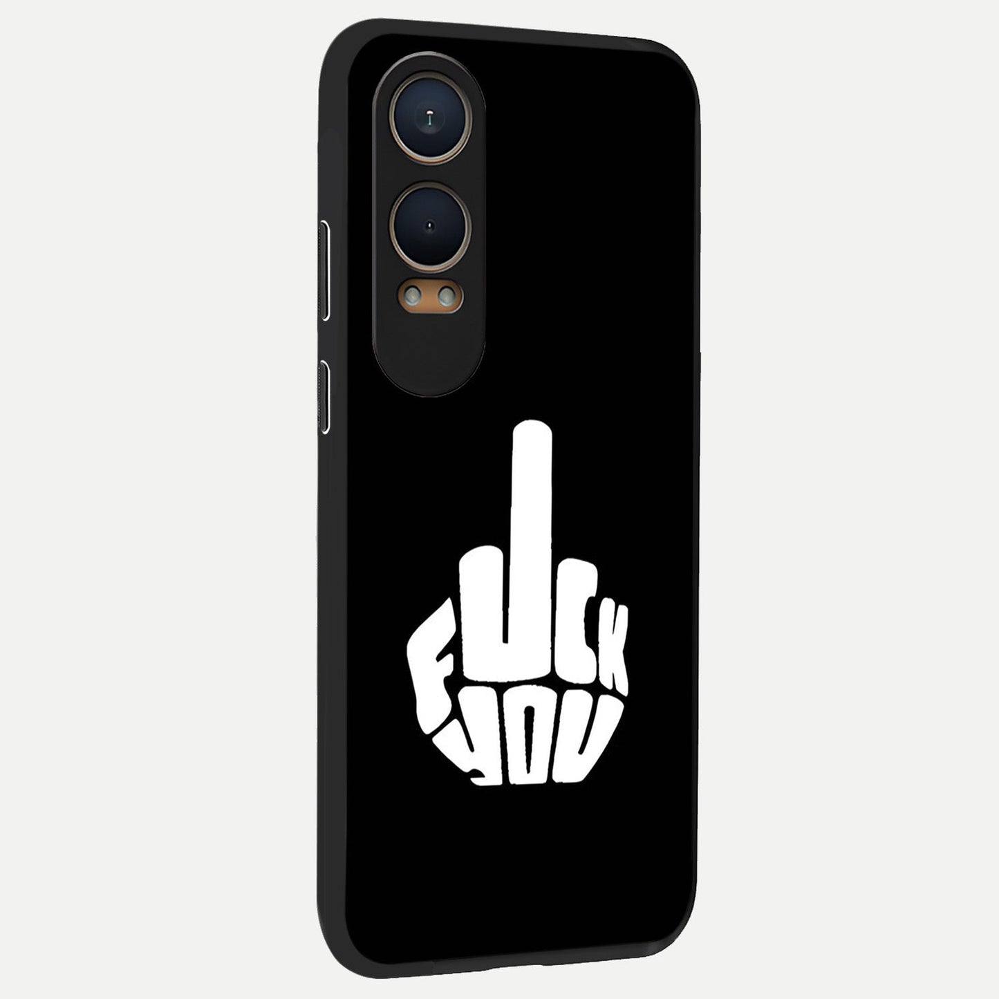 Rebel Mode On back cover For Oneplus Nord CE4 Lite slim fit glass case with vibrant aesthetic design