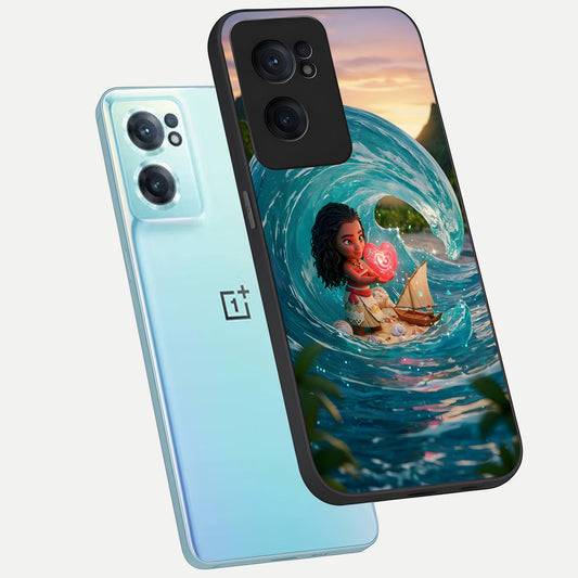 Heart of Ocean phone case For Oneplus Nord CE2 showing premium glass back cover with detailed artwork