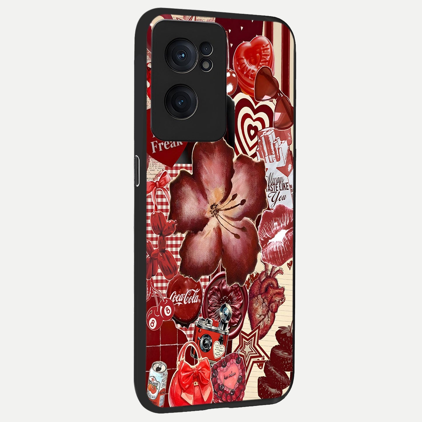 Aesthetic Little Freak back cover For Oneplus Nord CE2 slim fit glass case with vibrant aesthetic design