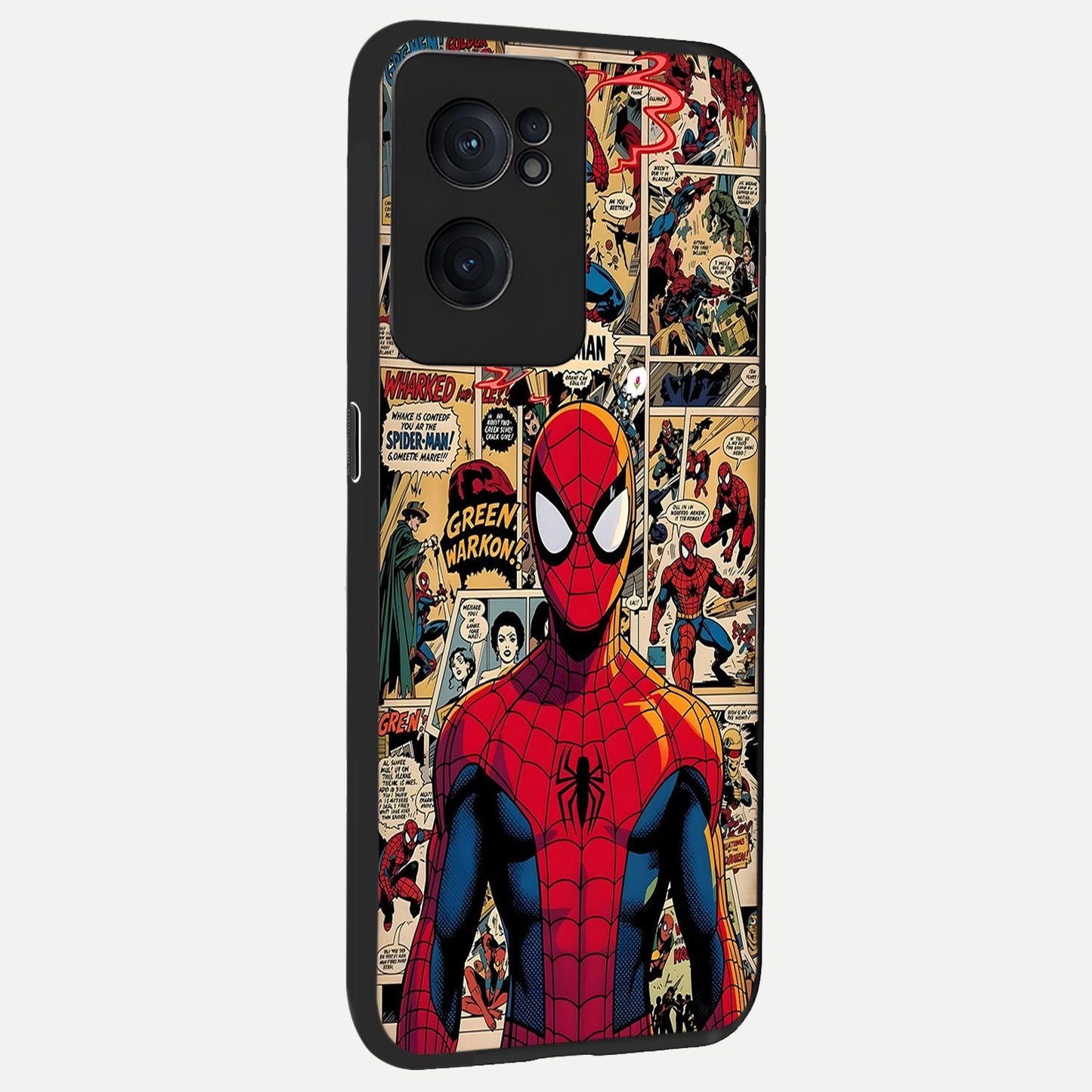 Aesthetic Spider back cover For Oneplus Nord CE2 slim fit glass case with vibrant aesthetic design
