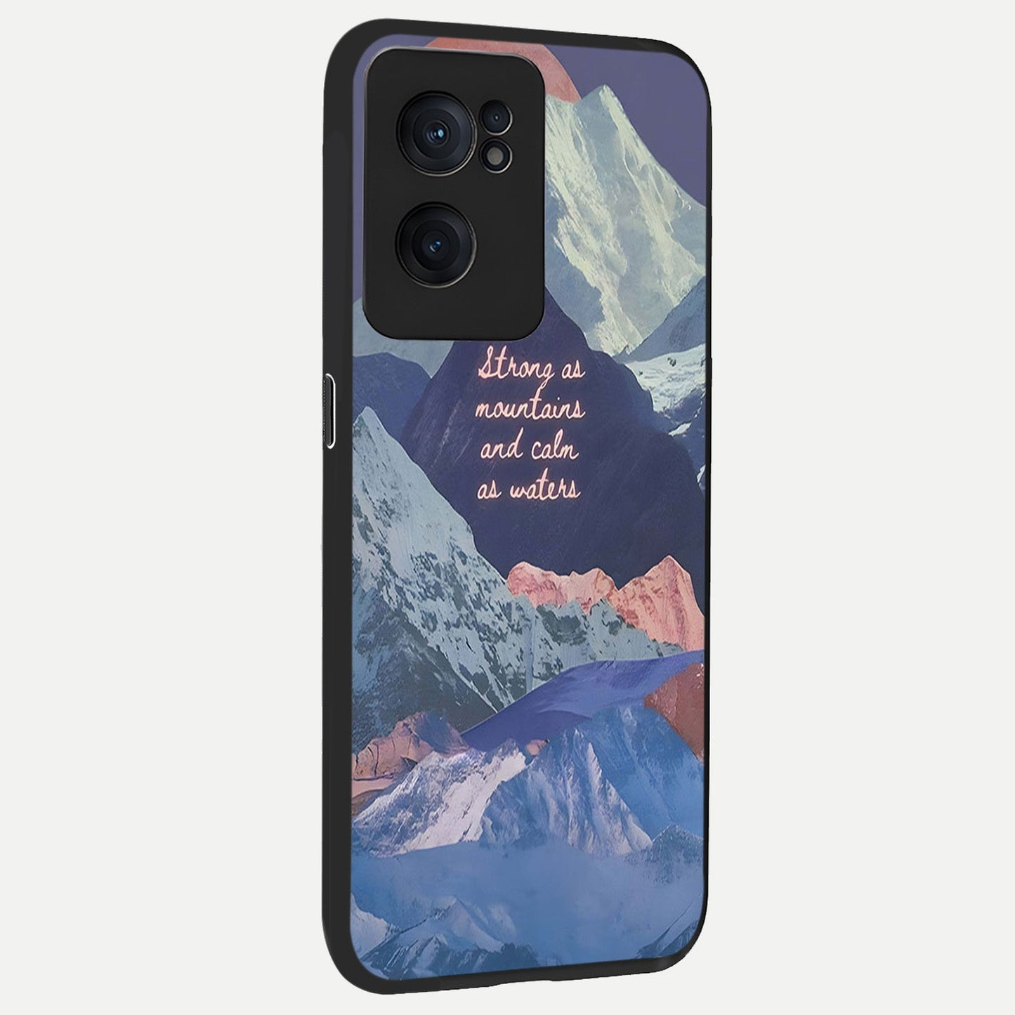 Celestial Mountain Calm back cover For Oneplus Nord CE2 slim fit glass case with vibrant aesthetic design
