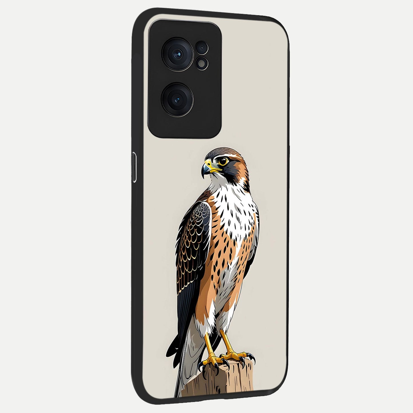 Clever Eagle back cover For Oneplus Nord CE2 slim fit glass case with vibrant aesthetic design