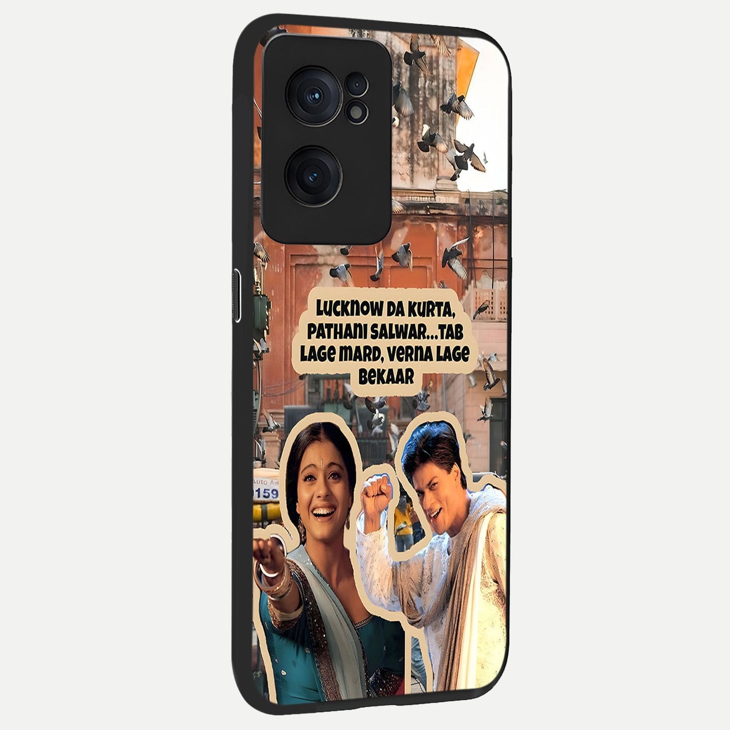 Desi Retro Vibes back cover For Oneplus Nord CE2 slim fit glass case with vibrant aesthetic design