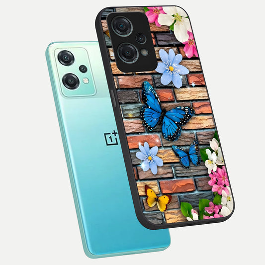Brick Bloom Flight phone case For Oneplus Nord CE2 Lite showing premium glass back cover with detailed artwork
