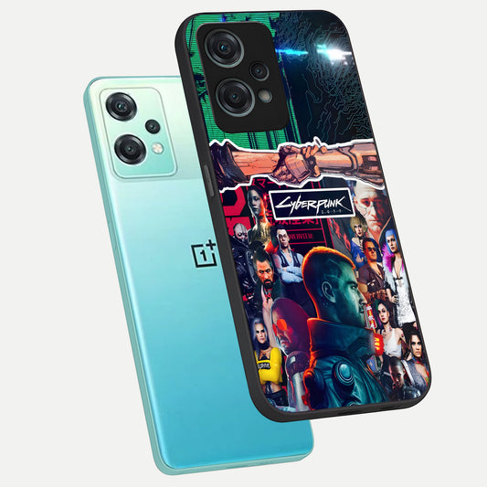 CYBERPUNK Legacy phone case For Oneplus Nord CE2 Lite showing premium glass back cover with detailed artwork