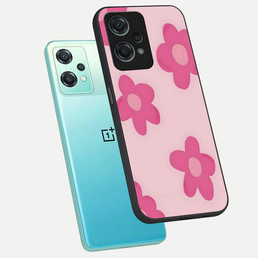 Candy Bloom Dreams phone case For Oneplus Nord CE2 Lite showing premium glass back cover with detailed artwork