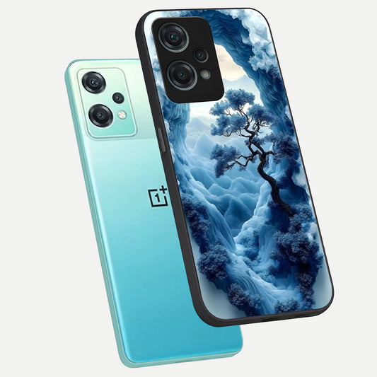 Frozen Serenity Gate phone case For Oneplus Nord CE2 Lite showing premium glass back cover with detailed artwork