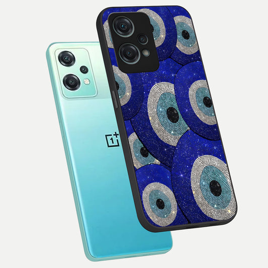 Galaxy Eye Flow phone case For Oneplus Nord CE2 Lite showing premium glass back cover with detailed artwork