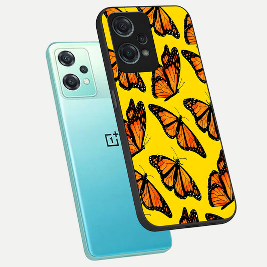 Golden Wing Flight phone case For Oneplus Nord CE2 Lite showing premium glass back cover with detailed artwork