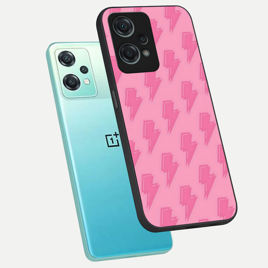 Pink Moo Magic phone case For Oneplus Nord CE2 Lite showing premium glass back cover with detailed artwork