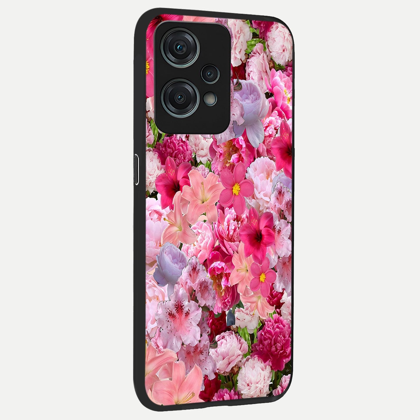 Bloom Crush Fantasy back cover For Oneplus Nord CE2 Lite slim fit glass case with vibrant aesthetic design