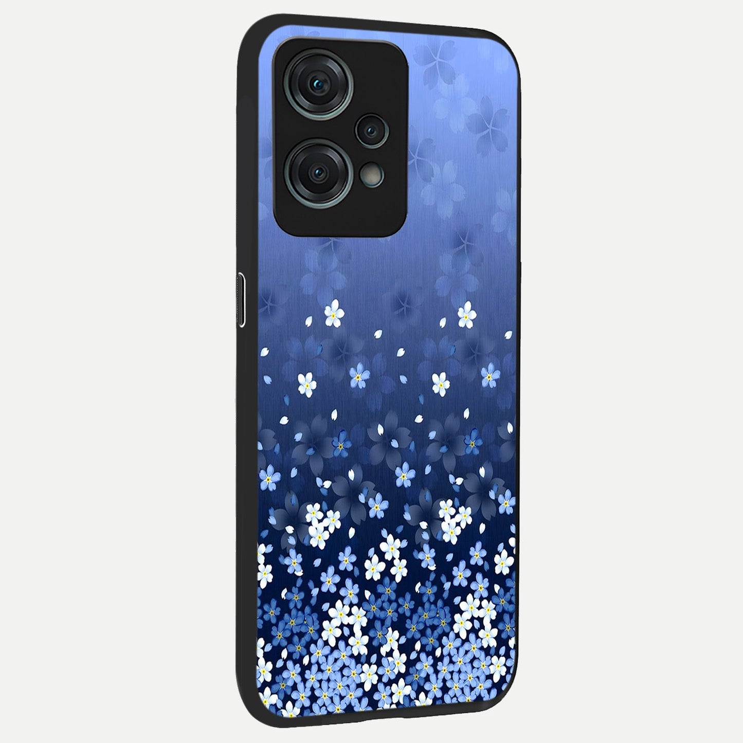 Blue Starry back cover For Oneplus Nord CE2 Lite slim fit glass case with vibrant aesthetic design
