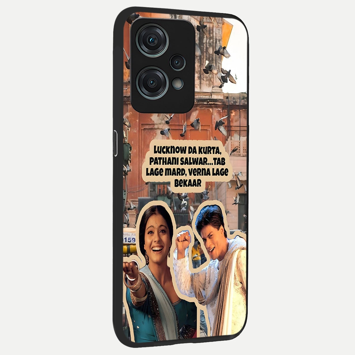 Desi Retro Vibes back cover For Oneplus Nord CE2 Lite slim fit glass case with vibrant aesthetic design