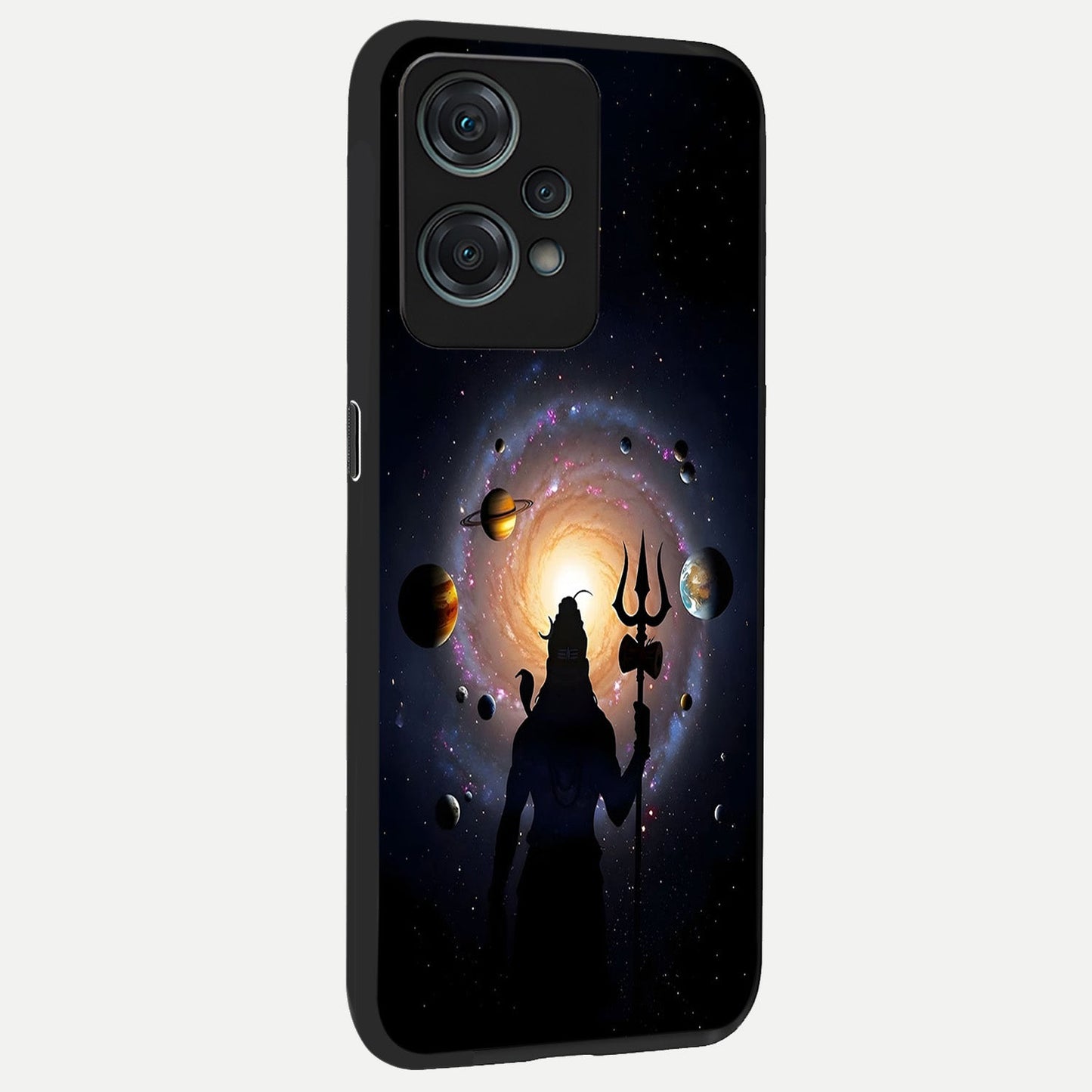 Galactic Shiva Vision back cover For Oneplus Nord CE2 Lite slim fit glass case with vibrant aesthetic design