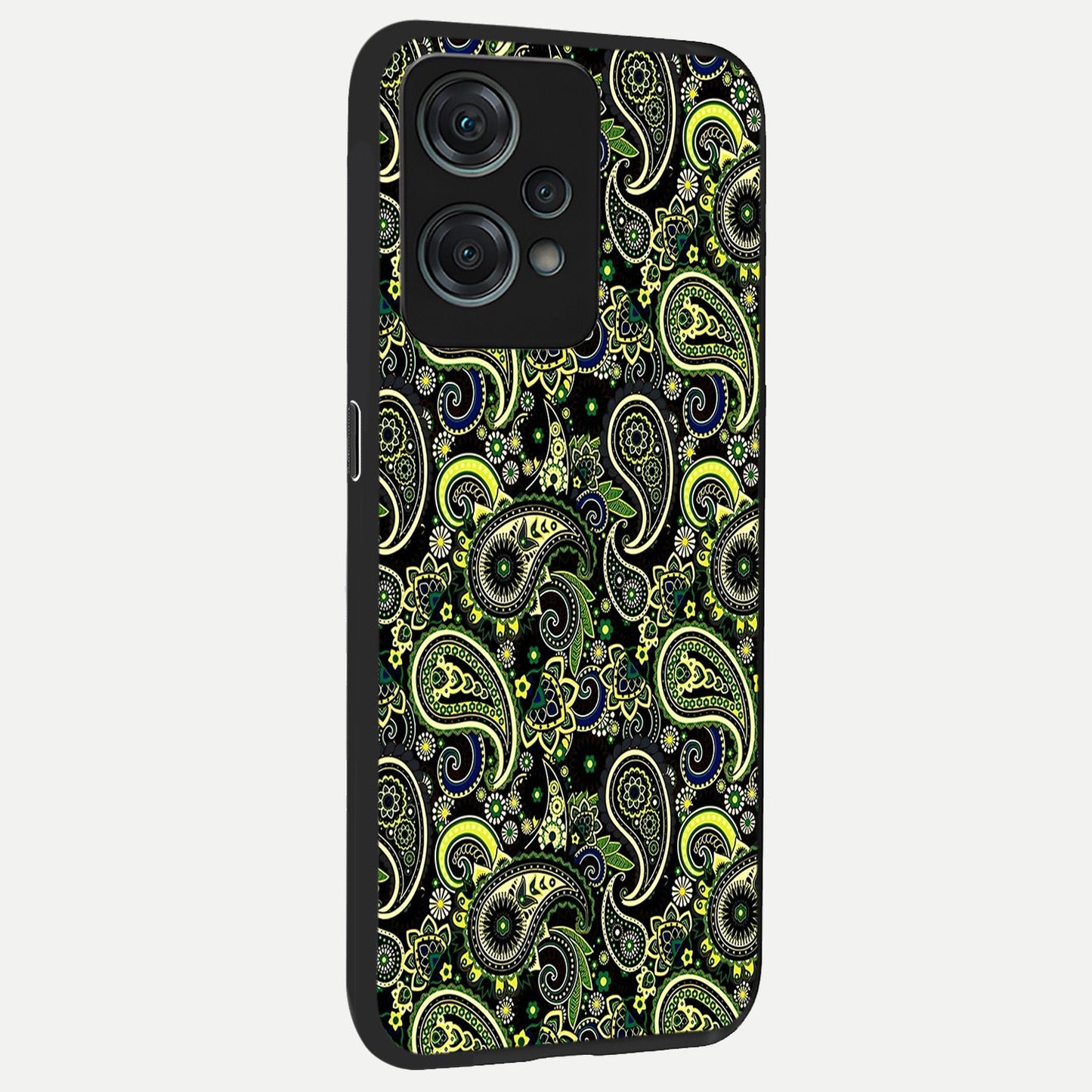 Green Lemon back cover For Oneplus Nord CE2 Lite slim fit glass case with vibrant aesthetic design