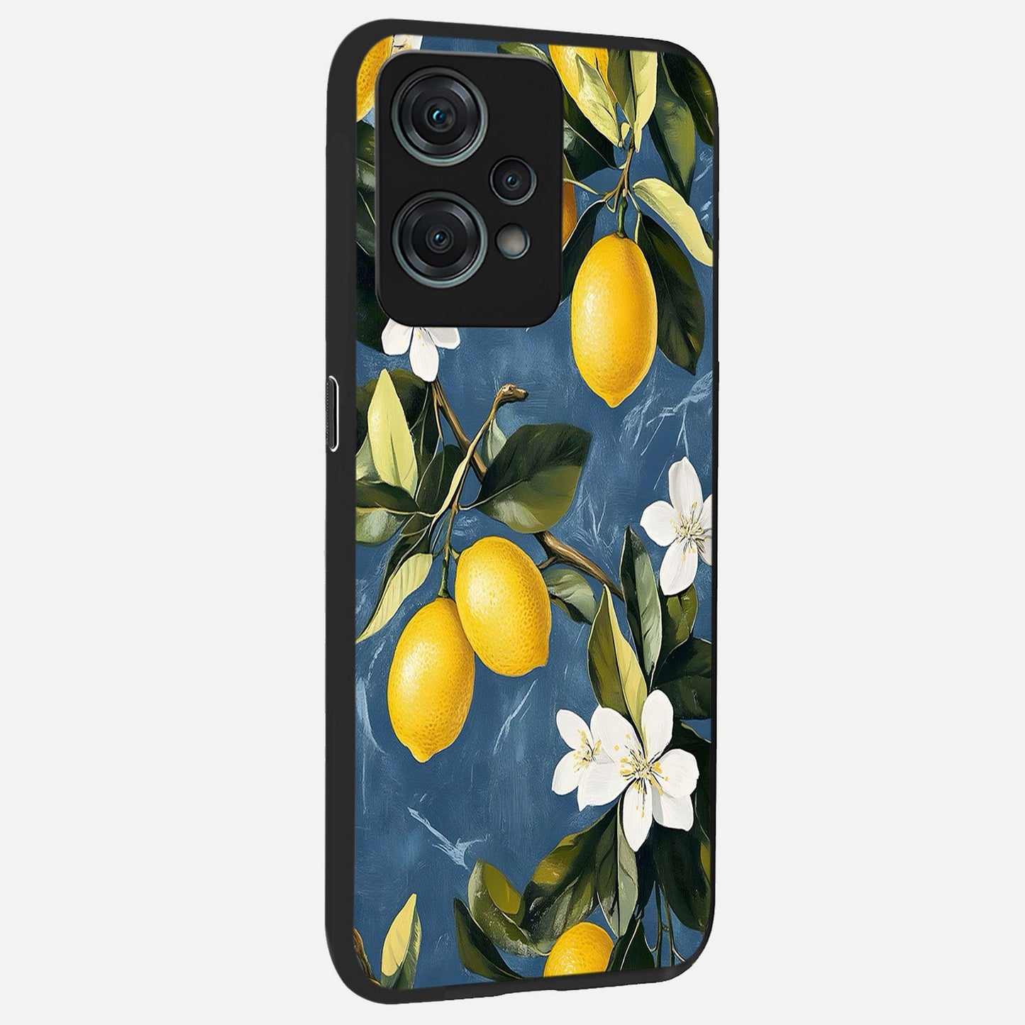 Lemon Dream Garden back cover For Oneplus Nord CE2 Lite slim fit glass case with vibrant aesthetic design