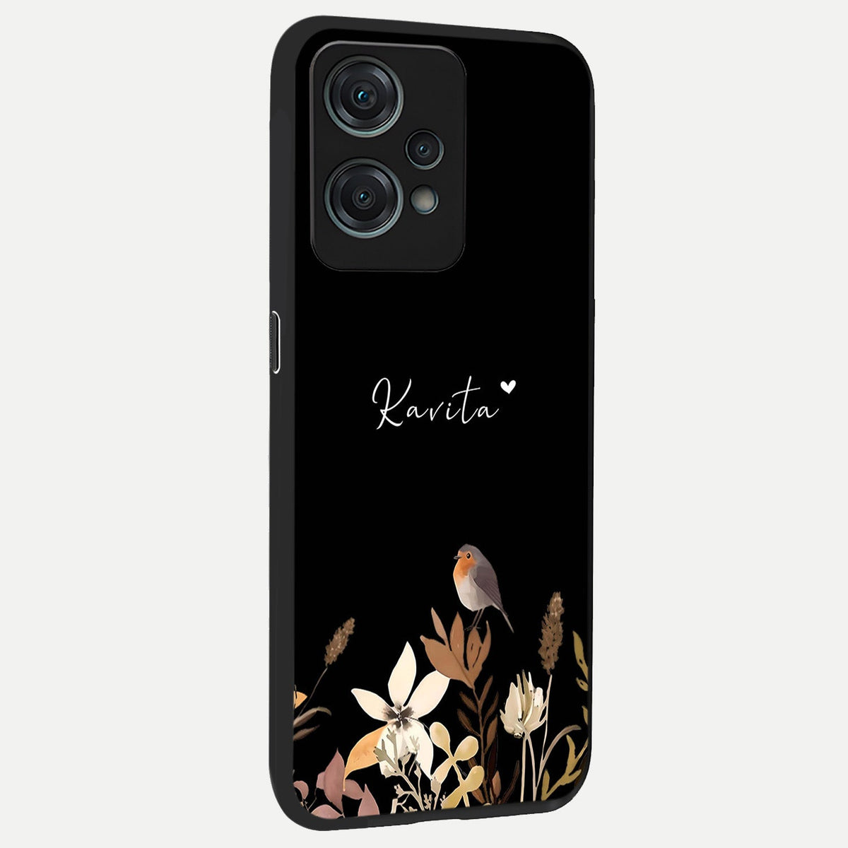 Quiet Garden Tune Custom Name back cover For Oneplus Nord CE2 Lite slim fit glass case with vibrant aesthetic design